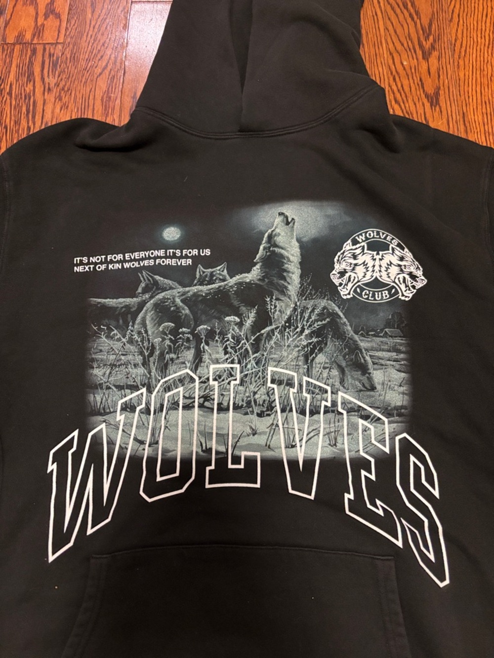 Darc Sport Black Wolves Hoodie Size: XL NWT - Picture 2 of 4